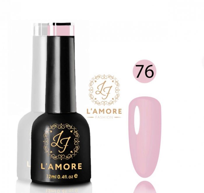 Gel nail polish Luxury L'AMORE FASHION 12ml tone 76