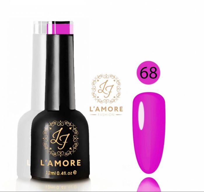 Gel nail polish Luxury L'AMORE FASHION 12ml tone 68