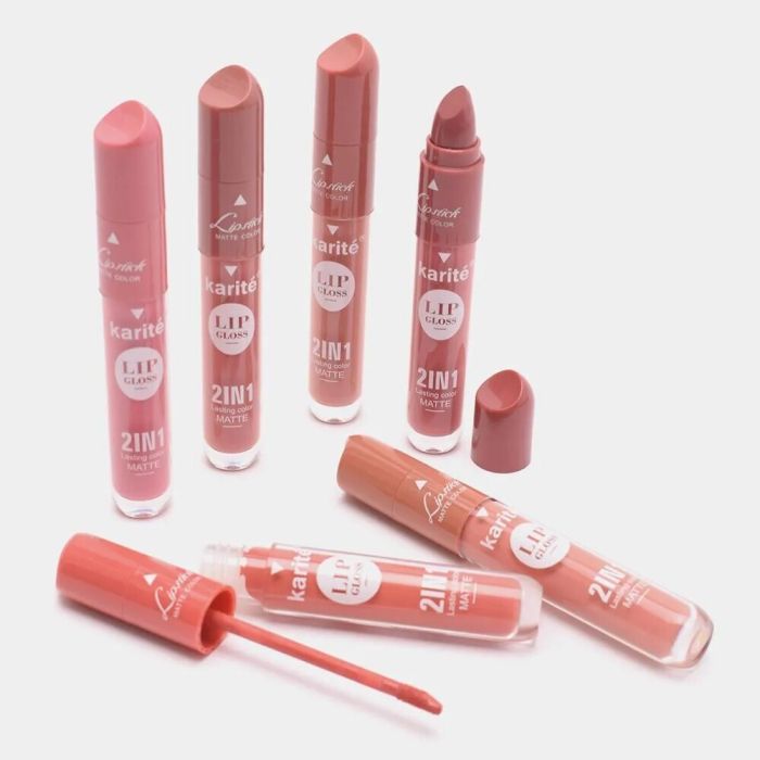 Karite 2 in 1 Matte Lip Gloss (8 pcs.)