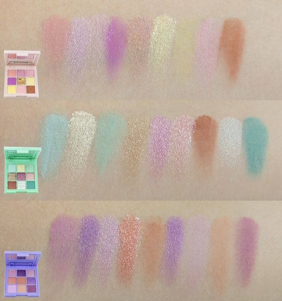 HudaBeauty Pastels LILAC shadows, matte+mother-of-pearl, 9 colors