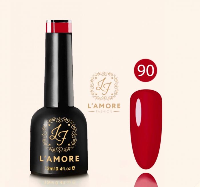 Gel nail polish Luxury L'AMORE FASHION 12ml tone 90