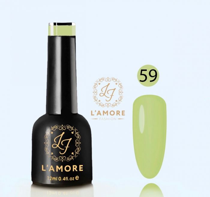 Gel nail polish Luxury L'AMORE FASHION 12ml tone 59