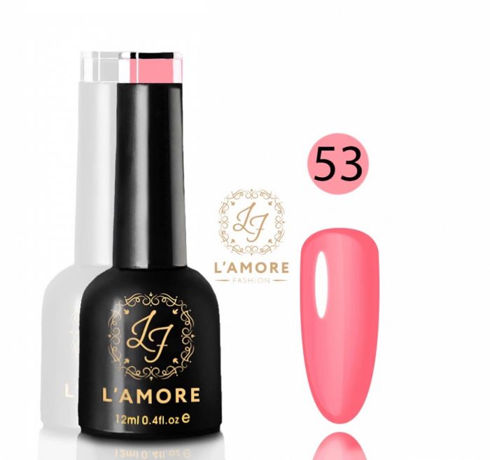 Gel nail polish Luxury L'AMORE FASHION 12ml tone 53