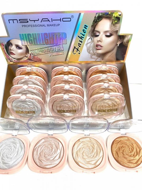 Highlighter for face Msyaho Highlighter Terracotta Powder (row of 4 pcs)