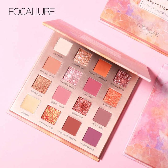 Eye Shadow Focallure 16 Colors Eyeshadow Palette Sunrise