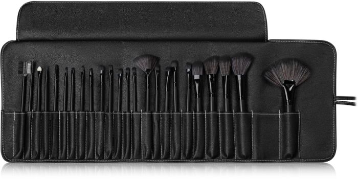 Makeup Brush Set Black 24pcs