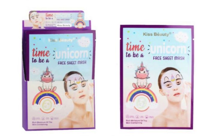 Cloth Face Mask Kiss Beauty Unicorn mask 1pc