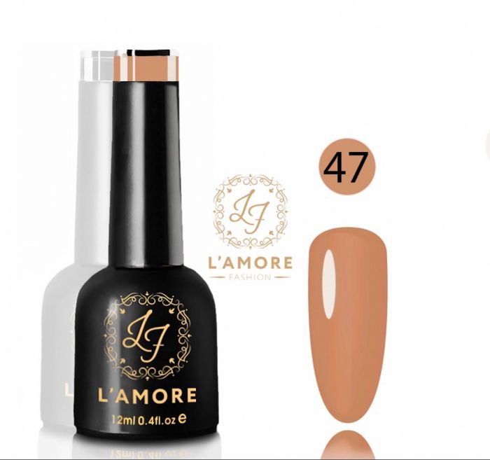 Gel nail polish Luxury L'AMORE FASHION 12ml tone 47