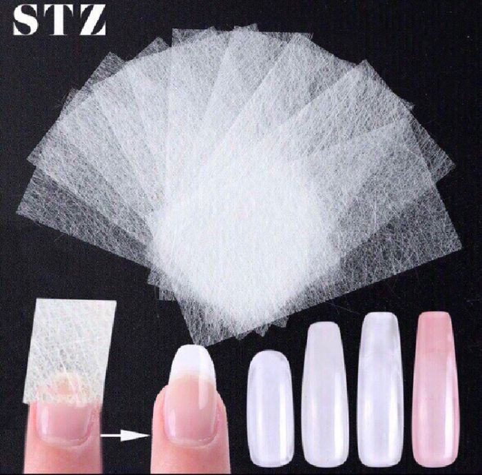 Fiber for Nails Quick UV Gel Building Nail Art Forms Fibernails STZ 10 pcs