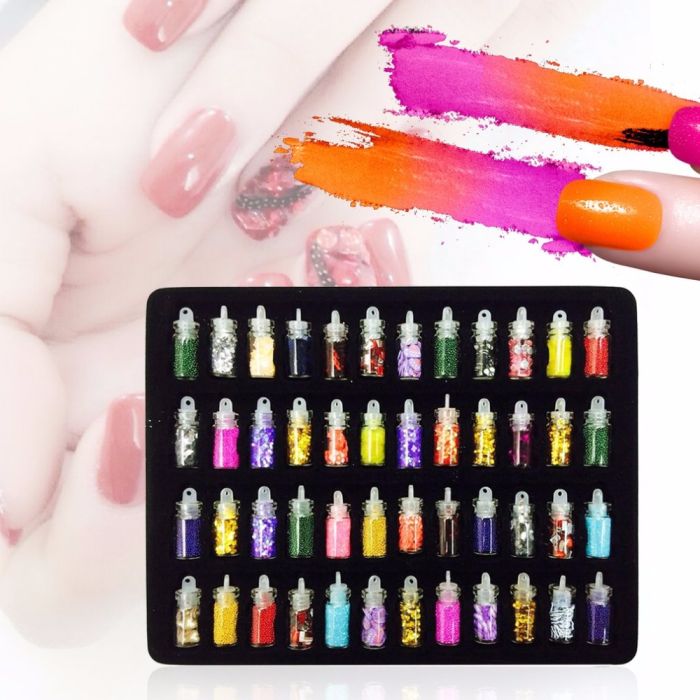 A set for nail design in capsules, 48 pcs (in stock)