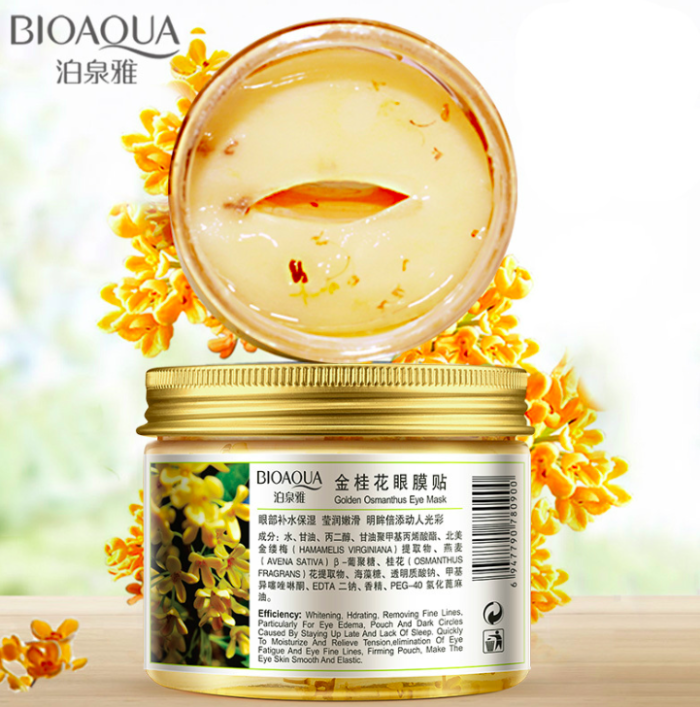 Eye Mask with Golden Osmanthus Petals Bioaqua Golden Osmanthus Eye Mask 80pcs