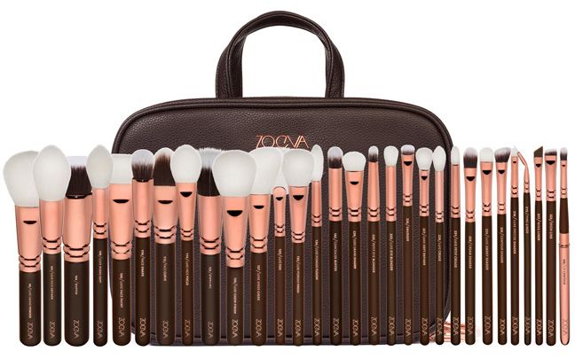 Zoeva Makeup Brush Set (Brown) 30 pcs