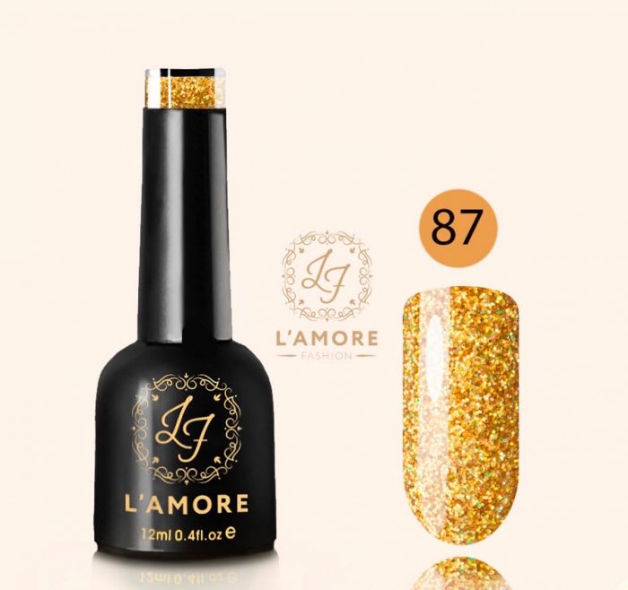 Gel nail polish Luxury L'AMORE FASHION 12ml tone 87