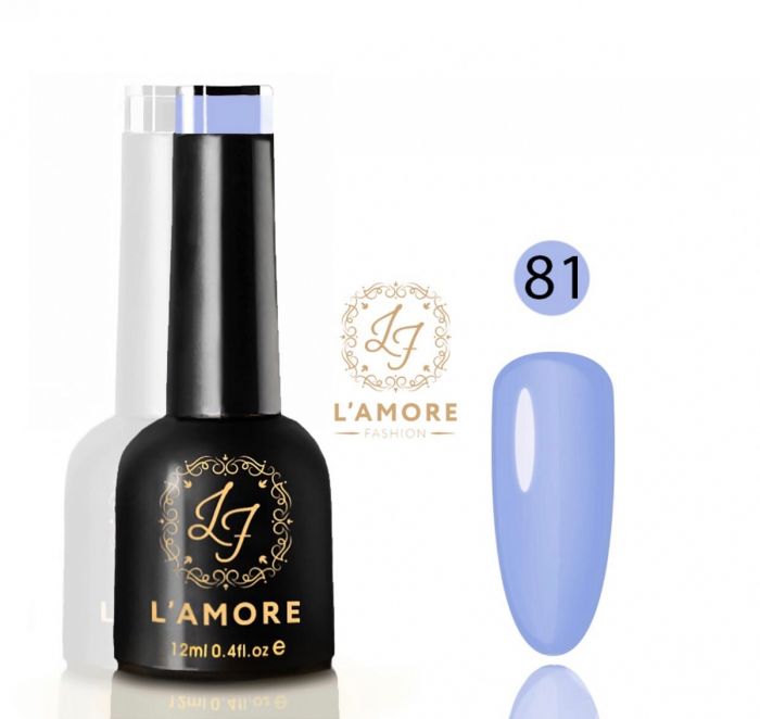 Gel nail polish Luxury L'AMORE FASHION 12ml tone 81