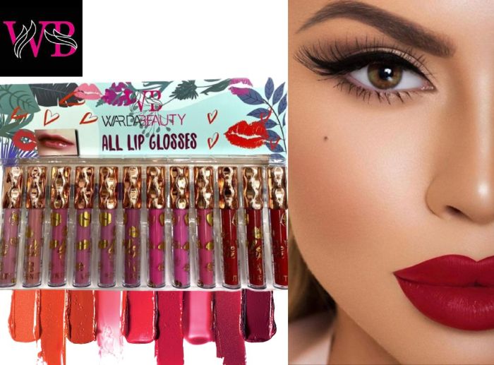 Warda Beauty All Lip Gloss Lip Gloss Set 12pcs