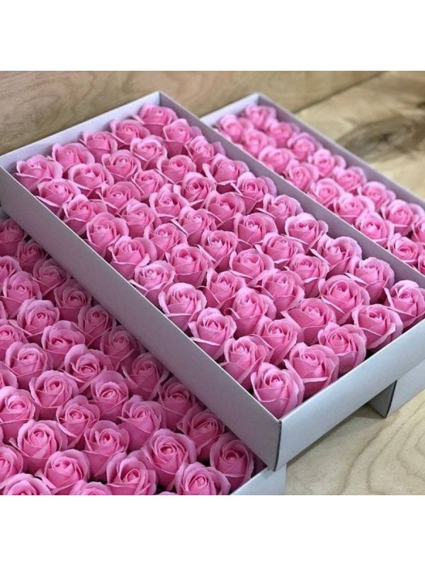 Soap roses in a 50pcs box (in stock)