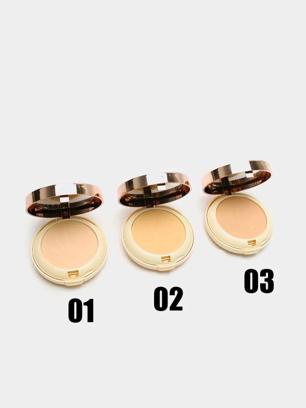 Shining face powder with mirror 3 in 1 Million Pauline SHINE, (row of 3 pcs)