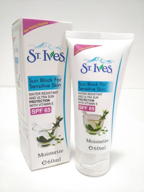 Sunscreen St. Ives Sunblock Sunscreen SPF 65+ 60 ml