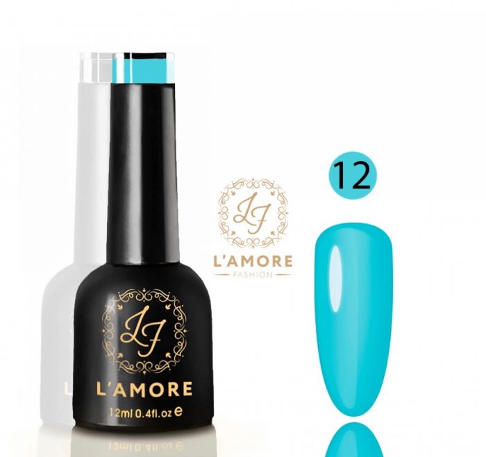 Gel nail polish Luxury L'AMORE FASHION 12ml tone 12