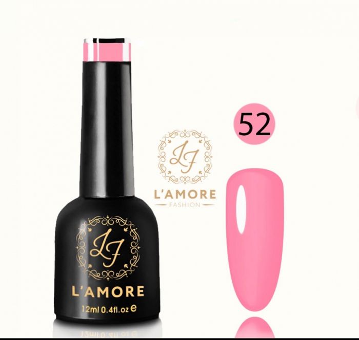 Gel nail polish Luxury L'AMORE FASHION 12ml tone 52