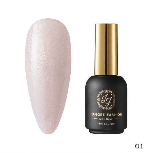 Milk base for nails L'amore Fashion 15ml tone 01