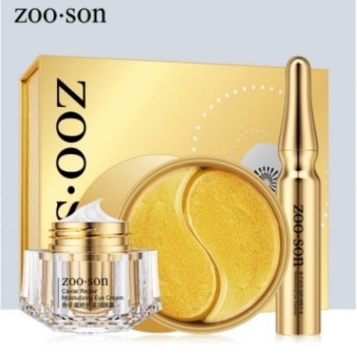 ZOO SON Gift set for eyes with black caviar and gold extract 3in1