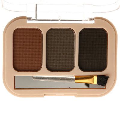 DoDo Girl Matte Design Fasion Eyebrow Shadow (3 pcs row)