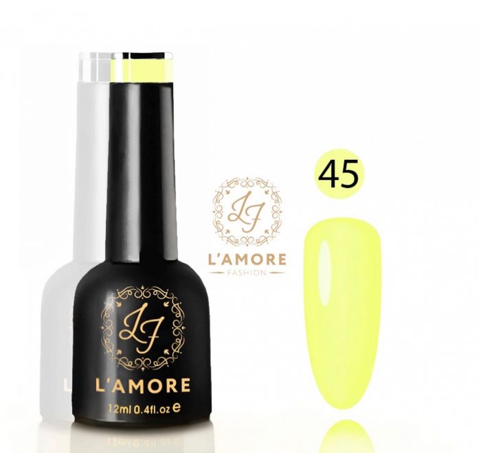 Gel nail polish Luxury L'AMORE FASHION 12ml tone 45