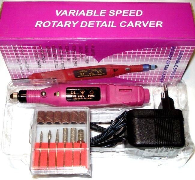 Professional Mini Manicure and Pedicure Milling Machine Variable Speed Rotary Detail Carver 150255