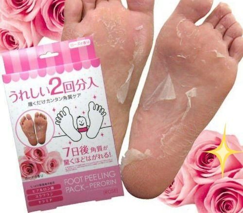 Peeling socks for pedicure with rose scent Sosu Rose Foot Peeling Pack Perorin (2 pairs)