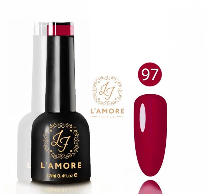 Gel nail polish Luxury L'AMORE FASHION 12ml tone 97