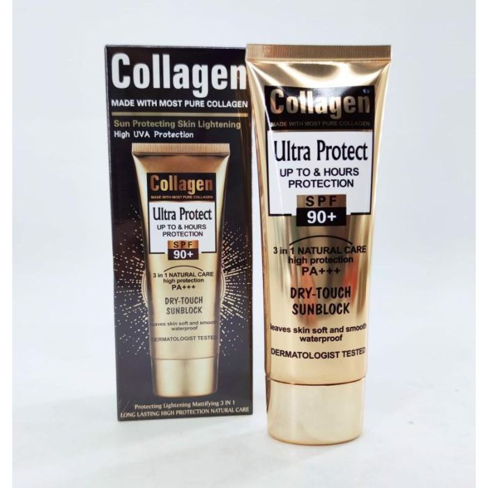 Collagen Ultra dry touch 3 in 1 Protection SPF 90+ 100ml Sunscreen