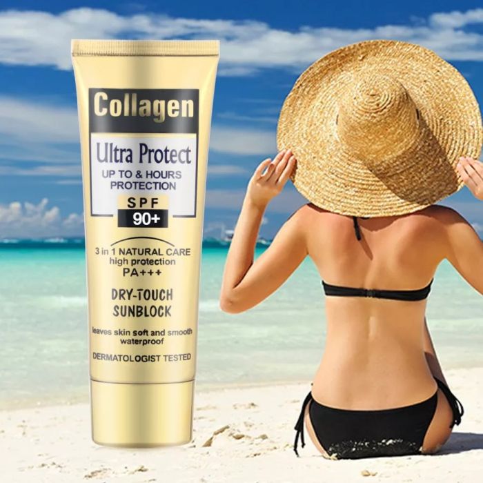 Collagen Ultra dry touch 3 in 1 Protection SPF 90+ 100ml Sunscreen