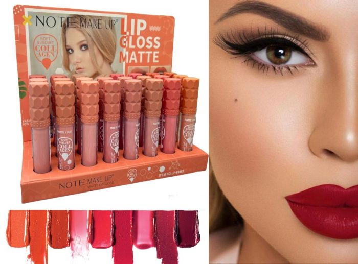 Matte Lip Gloss Note Lip Gloss Matte (8pcs row)