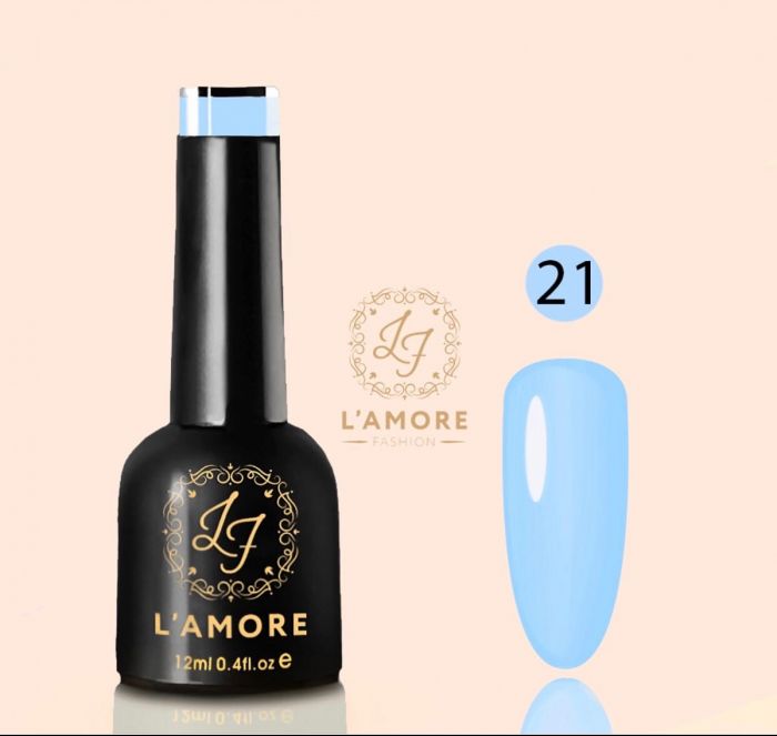 Gel nail polish Luxury L'AMORE FASHION 12ml tone 21