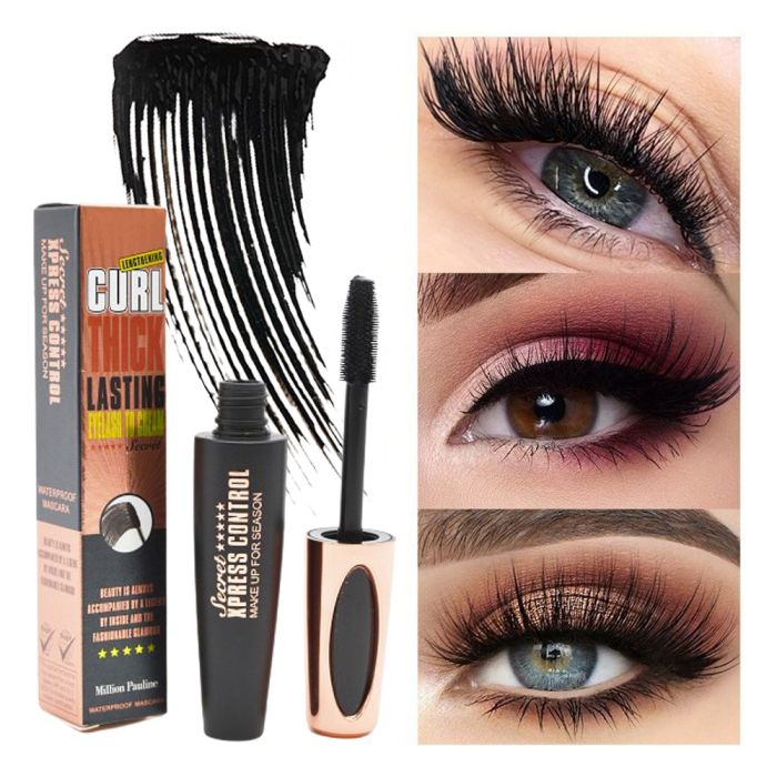 Mascara Length and Volume Million Pauline Curl Thick Lasting Eyelash to Cream