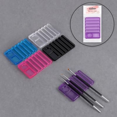 Stand for manicure brushes, 5 sections, 10_7cm (in assortment)