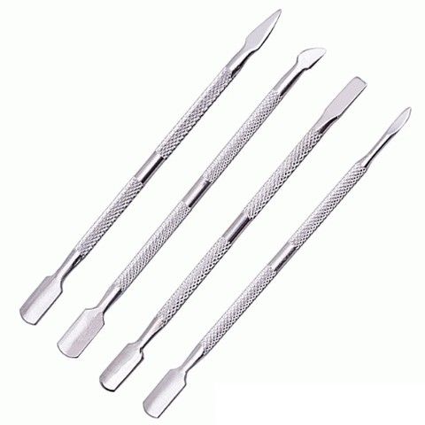 A set of scrapers for manicure metal