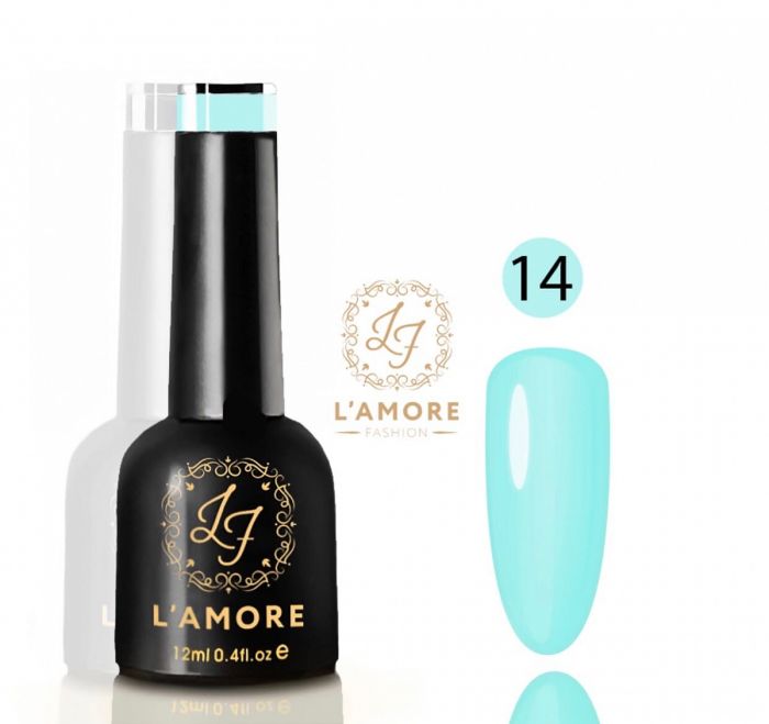 Gel nail polish Luxury L'AMORE FASHION 12ml tone 14