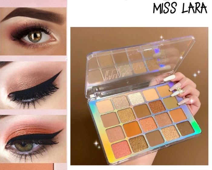 Eye shadow Miss Lara Iluminador Eyeshadow Palette, 20 colors, tone 01