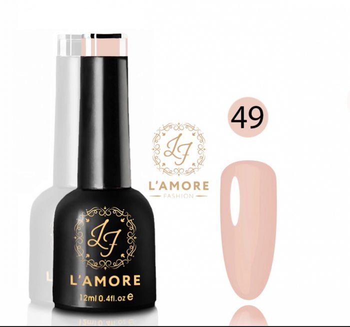 Gel nail polish Luxury L'AMORE FASHION 12ml tone 49