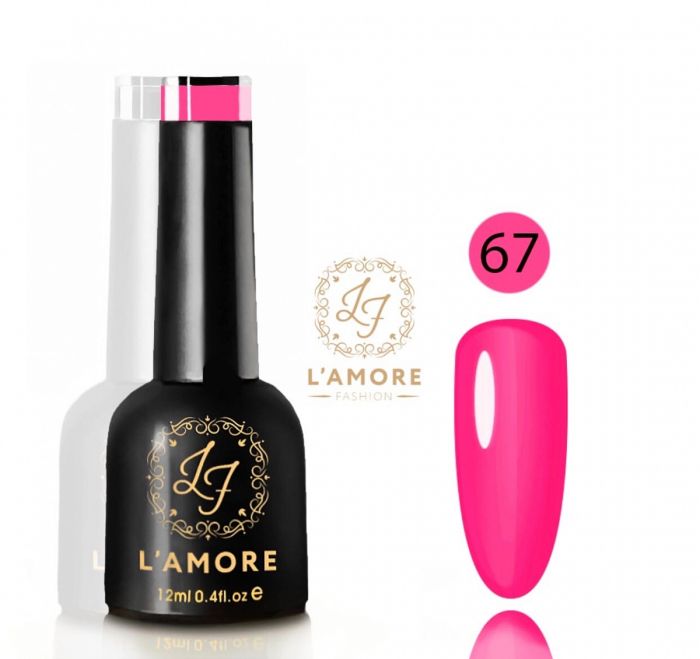 Gel nail polish Luxury L'AMORE FASHION 12ml tone 67