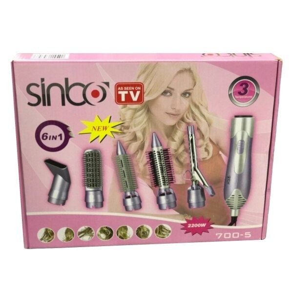 Sinbo hair dryer with a set of nozzles 6 in 1