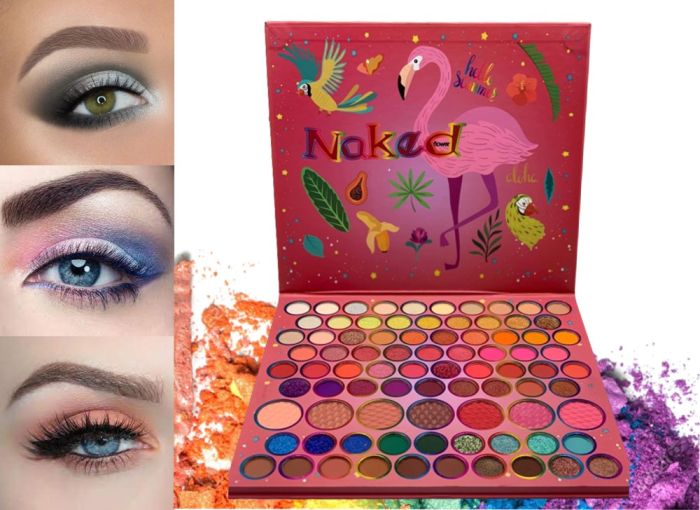 Professional Eye Shadow Palette+Blush for Makeup Naked Yachan Beauty Eyeshadow Palette 83 Colors