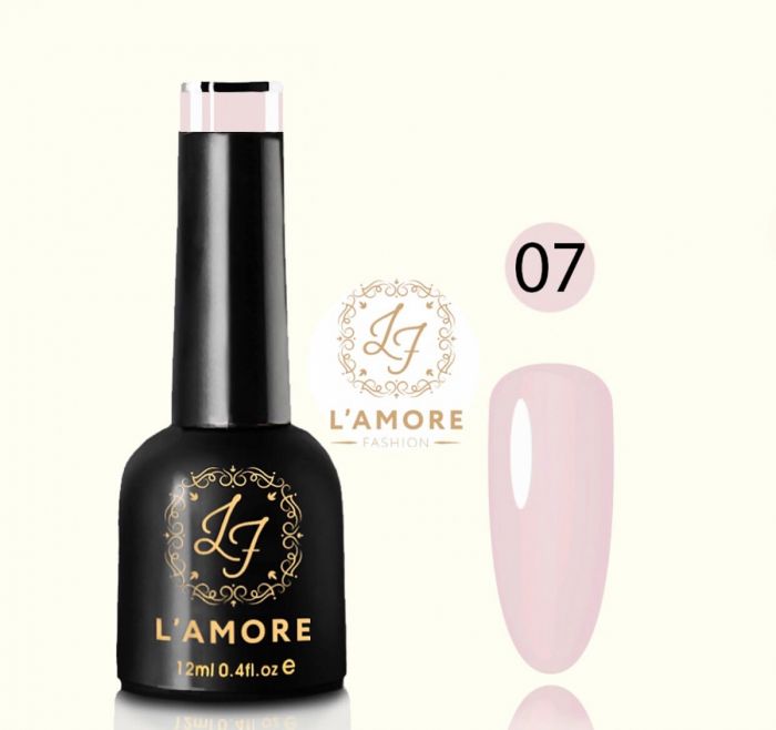 Gel nail polish Luxury L'AMORE FASHION 12ml tone 07