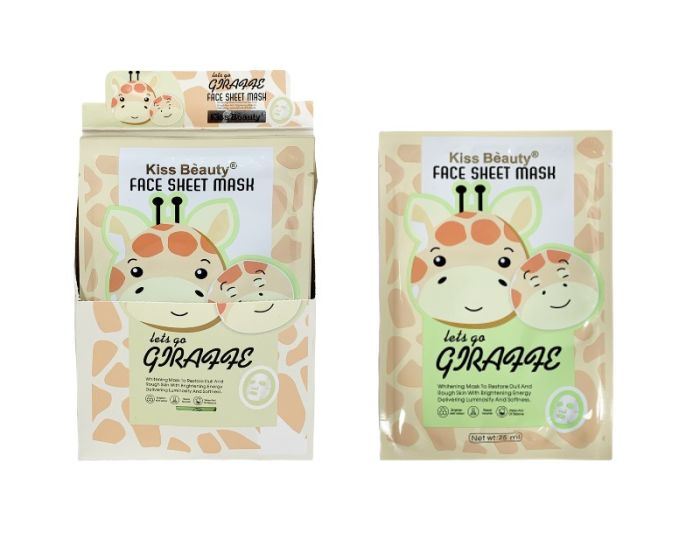 Cloth Face Mask Kiss Beauty Giraffe mask 1pc