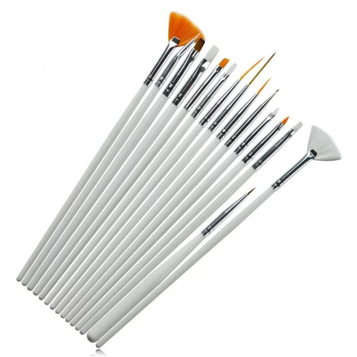 Starlet Professional Manicure Brush Set 15pcs (in stock)