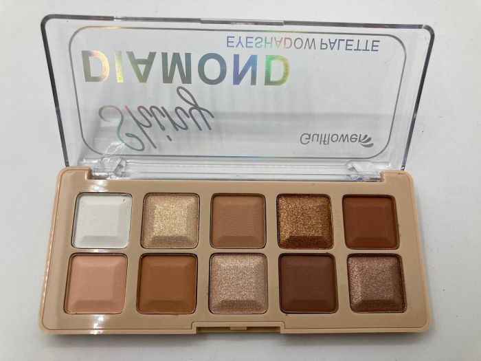 Eye Shadow Gulflower Cosmetics Professional Shiny Diamond 10 Color Palette Eyeshadow (row of 3 pcs)