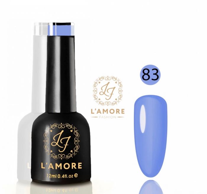 Gel nail polish Luxury L'AMORE FASHION 12ml tone 83