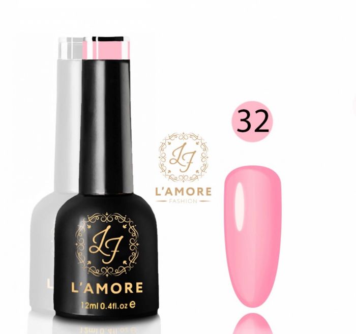 Gel nail polish Luxury L'AMORE FASHION 12ml tone 32